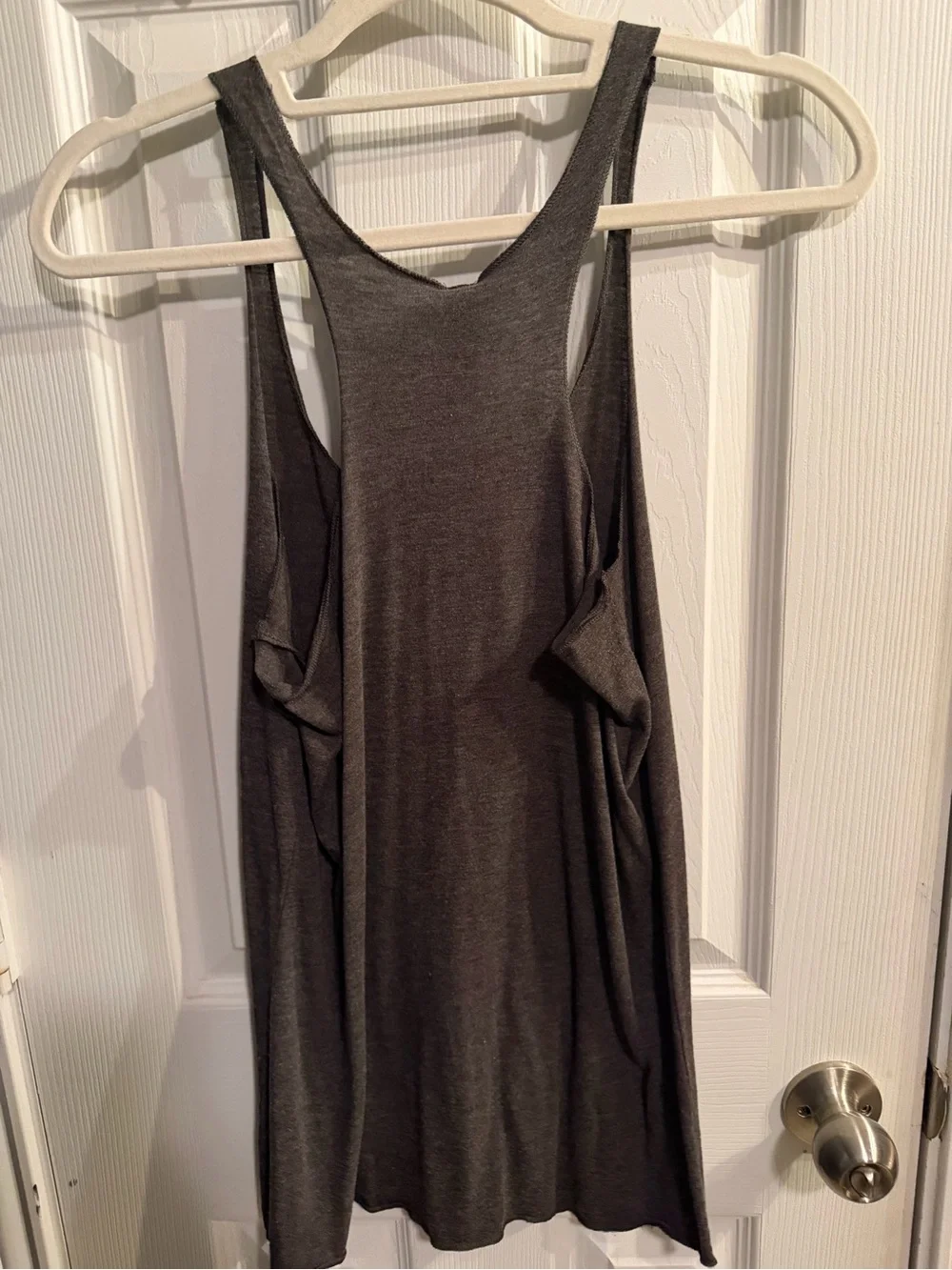 Next Level Apparel Gray Racerback Tank Top - Picture 3 of 3